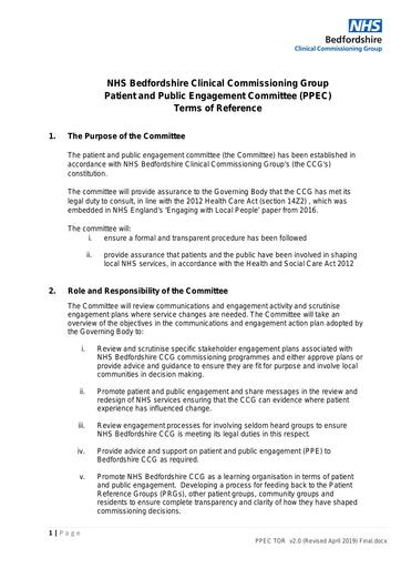 17.0d PPEC Terms of reference