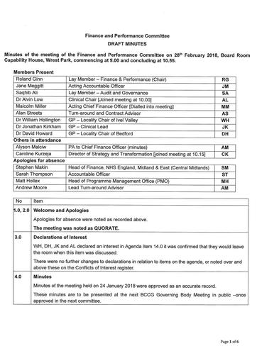 17.0a finance and performance committee