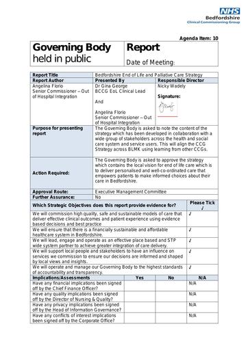 10.0 end of life care