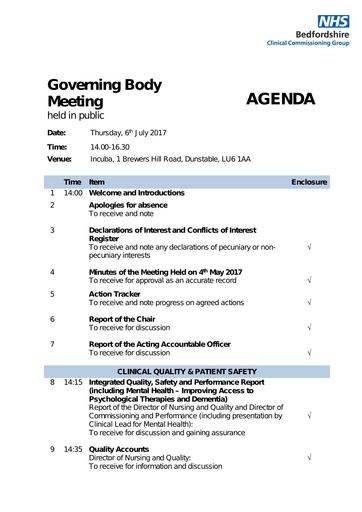 00 governing body agenda 6 july 2017