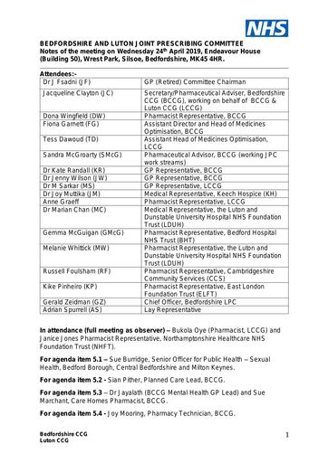 18.0f Minutes of the joint prescribing committee